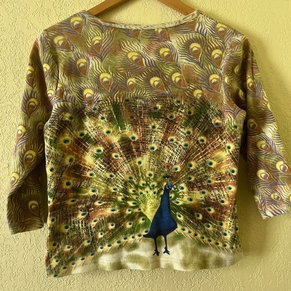 - Vintage Peacock Cropped Top!! - Picture 5 of 5